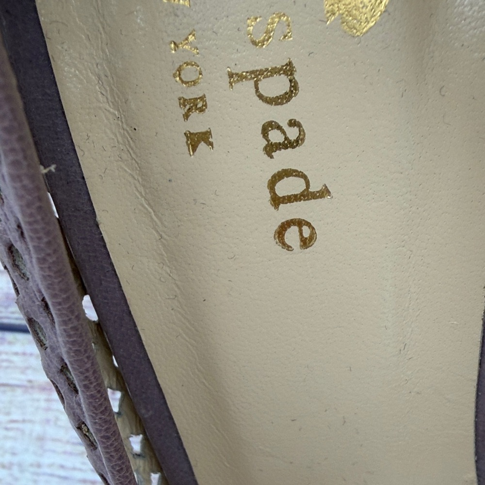 Kate Spade Taupe Bow Peep Toe Heels - Picture 7 of 7